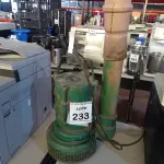 LOTE 233 - 01 BOMBA D’AGUA TRIFÁSICA. (NO ESTADO) ATENÇÃO! FAZER A VISITAÇÃO ANTES DE ARREMATAR, NÃO SABEMOS SE FUNCIONA, LEILÃO NÃO TEM GARANTIA E NEM DEVOLUÇÃO, SUJEITO A POSSÍVEIS AVARIAS VISÍVEIS/OCULTAS E/OU AUSÊNCIA DE COMPONENTES.
