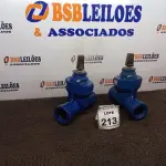 LOTE 213 - 02 VÁLVULAS GLOBO. (NO ESTADO) ATENÇÃO! FAZER A VISITAÇÃO ANTES DE ARREMATAR, NÃO SABEMOS SE FUNCIONA, LEILÃO NÃO TEM GARANTIA E NEM DEVOLUÇÃO, SUJEITO A POSSÍVEIS AVARIAS VISÍVEIS/OCULTAS E/OU AUSÊNCIA DE COMPONENTES.