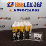 LOTE 036 - 20 ADESIVOS DE SILICONE NEUTRO INCOLOR COM 280ML MARCA OBRIVED.  (NO ESTADO) ATENÇÃO! FAZER A VISITAÇÃO ANTES DE ARREMATAR, NÃO SABEMOS SE FUNCIONA. LEILÃO NÃO TEM GARANTIA E NEM DEVOLUÇÃO, SUJEITO A POSSÍVEIS AVARIAS VISÍVEIS/OCULTAS E/OU AUSÊNCIA DE COMPONENTES.