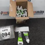 LOTE 094 - 23 BISNAGAS PLÁSTICA DE SILICONE ACETICO COR BRANCA COM 50 ML CADA.  (NO ESTADO) ATENÇÃO! FAZER A VISITAÇÃO ANTES DE ARREMATAR, NÃO SABEMOS SE FUNCIONA. LEILÃO NÃO TEM GARANTIA E NEM DEVOLUÇÃO, SUJEITO A POSSÍVEIS AVARIAS VISÍVEIS/OCULTAS E/OU AUSÊNCIA DE COMPONENTES.