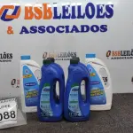LOTE 088 - 04 ELEVADORES DE PH LIQUIDO COM 1L MARCA ATCLLOR E 02 ALGICIDAS MARCA HIDROZAEL 1L. (NO ESTADO) ATENÇÃO! FAZER A VISITAÇÃO ANTES DE ARREMATAR, NÃO SABEMOS SE FUNCIONA. LEILÃO NÃO TEM GARANTIA E NEM DEVOLUÇÃO, SUJEITO A POSSÍVEIS AVARIAS VISÍVEIS/OCULTAS E/OU AUSÊNCIA DE COMPONENTES.