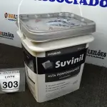LOTE 303 - 01 BALDE DE TINTA SUVINIL INTERIORES FOSCOS 18L NA COR FOSCO BRANCO. VENCIMENTO 10/2027 (NOVO) (NO ESTADO) ATENÇÃO! FAZER A VISITAÇÃO ANTES DE ARREMATAR, NÃO SABEMOS SE FUNCIONA. LEILÃO NÃO TEM GARANTIA E NEM DEVOLUÇÃO, SUJEITO A POSSÍVEIS AVARIAS VISÍVEIS/OCULTAS E/OU AUSÊNCIA DE COMPONENTES.