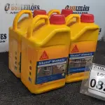 LOTE 082 - 04 ADITIVOS PLASTIFICANTE PARA ARGAMASSA DE ASSENTAMENTO E REBOCO COM 3,6L MARCA SIKA.  (NO ESTADO) ATENÇÃO! FAZER A VISITAÇÃO ANTES DE ARREMATAR, NÃO SABEMOS SE FUNCIONA. LEILÃO NÃO TEM GARANTIA E NEM DEVOLUÇÃO, SUJEITO A POSSÍVEIS AVARIAS VISÍVEIS/OCULTAS E/OU AUSÊNCIA DE COMPONENTES.