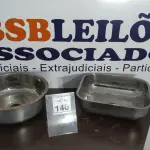LOTE 140 - 02 CUBAS INOX. (NO ESTADO) ATENÇÃO! FAZER A VISITAÇÃO ANTES DE ARREMATAR, NÃO SABEMOS SE FUNCIONA. LEILÃO NÃO TEM GARANTIA E NEM DEVOLUÇÃO, SUJEITO A POSSÍVEIS AVARIAS VISÍVEIS/OCULTAS E/OU AUSÊNCIA DE COMPONENTES.