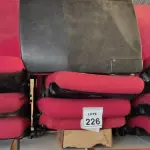 LOTE 226 - 10 POLTRONAS DE AUDITÓRIO NA COR VERMELHA. (NO ESTADO) ATENÇÃO! FAZER A VISITAÇÃO ANTES DE ARREMATAR, NÃO SABEMOS SE FUNCIONA. LEILÃO NÃO TEM GARANTIA E NEM DEVOLUÇÃO, SUJEITO A POSSÍVEIS AVARIAS VISÍVEIS/OCULTAS E/OU AUSÊNCIA DE COMPONENTES.