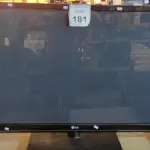 LOTE 181 - 01 TV LCD 50’’ MARCA LG. (NO ESTADO) ATENÇÃO! FAZER A VISITAÇÃO ANTES DE ARREMATAR, NÃO SABEMOS SE FUNCIONA. LEILÃO NÃO TEM GARANTIA E NEM DEVOLUÇÃO, SUJEITO A POSSÍVEIS AVARIAS VISÍVEIS/OCULTAS E/OU AUSÊNCIA DE COMPONENTES.