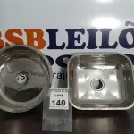 LOTE 140 - 02 CUBAS INOX. (NO ESTADO) ATENÇÃO! FAZER A VISITAÇÃO ANTES DE ARREMATAR, NÃO SABEMOS SE FUNCIONA. LEILÃO NÃO TEM GARANTIA E NEM DEVOLUÇÃO, SUJEITO A POSSÍVEIS AVARIAS VISÍVEIS/OCULTAS E/OU AUSÊNCIA DE COMPONENTES.