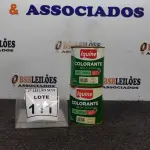 LOTE 111 - 02 COLORANTES A BASE DE ÁGUA COM 900ML NA COR AMARELA MARCA IQUINE.  (NO ESTADO) ATENÇÃO! FAZER A VISITAÇÃO ANTES DE ARREMATAR, NÃO SABEMOS SE FUNCIONA. LEILÃO NÃO TEM GARANTIA E NEM DEVOLUÇÃO, SUJEITO A POSSÍVEIS AVARIAS VISÍVEIS/OCULTAS E/OU AUSÊNCIA DE COMPONENTES.