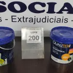 LOTE 200 - 02 GALÕES DE TINTA DE 3,6L AMARELO SOL MARCA QUALITEX. (NOVO) (NO ESTADO) ATENÇÃO! FAZER A VISITAÇÃO ANTES DE ARREMATAR, NÃO SABEMOS SE FUNCIONA. LEILÃO NÃO TEM GARANTIA E NEM DEVOLUÇÃO, SUJEITO A POSSÍVEIS AVARIAS VISÍVEIS/OCULTAS E/OU AUSÊNCIA DE COMPONENTES.