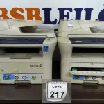 LOTE 217 - 02 IMPRESSORAS MULTIFUNCIONAIS  XEROX. (NO ESTADO) ATENÇÃO! FAZER A VISITAÇÃO ANTES DE ARREMATAR, NÃO SABEMOS SE FUNCIONA. LEILÃO NÃO TEM GARANTIA E NEM DEVOLUÇÃO, SUJEITO A POSSÍVEIS AVARIAS VISÍVEIS/OCULTAS E/OU AUSÊNCIA DE COMPONENTES.