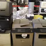 LOTE 205 - 05 IMPRESSORAS DE MARCAS E MODELOS DIVERSOS PARA RETIRADA DE PEÇAS. (NO ESTADO) ATENÇÃO! FAZER A VISITAÇÃO ANTES DE ARREMATAR, NÃO SABEMOS SE FUNCIONA. LEILÃO NÃO TEM GARANTIA E NEM DEVOLUÇÃO, SUJEITO A POSSÍVEIS AVARIAS VISÍVEIS/OCULTAS E/OU AUSÊNCIA DE COMPONENTES.