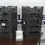 LOTE 001 - 10 CESTAS ORGANIZADORAS. (NO ESTADO) ATENÇÃO! FAZER A VISITAÇÃO ANTES DE ARREMATAR, NÃO SABEMOS SE FUNCIONA, LEILÃO NÃO TEM GARANTIA E NEM DEVOLUÇÃO, SUJEITO A POSSÍVEIS AVARIAS VISÍVEIS/OCULTAS E/OU AUSÊNCIA DE COMPONENTES.