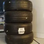 LOTE 003 - 04 PNEUS USADOS 205-55 ARO 16. (NO ESTADO) ATENÇÃO! FAZER A VISITAÇÃO ANTES DE ARREMATAR, NÃO SABEMOS SE FUNCIONA. LEILÃO NÃO TEM GARANTIA E NEM DEVOLUÇÃO, SUJEITO A POSSÍVEIS AVARIAS VISÍVEIS/OCULTAS E/OU AUSÊNCIA DE COMPONENTES.