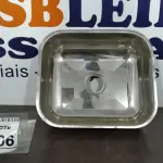 LOTE 206 - 01 CUBA EM AÇO INOX STANDARD 400X340X140MM. (NO ESTADO) ATENÇÃO! FAZER A VISITAÇÃO ANTES DE ARREMATAR, NÃO SABEMOS SE FUNCIONA. LEILÃO NÃO TEM GARANTIA E NEM DEVOLUÇÃO, SUJEITO A POSSÍVEIS AVARIAS VISÍVEIS/OCULTAS E/OU AUSÊNCIA DE COMPONENTES.