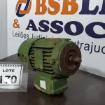 LOTE 170 - 01 MOTOR ELÉTRICO. (NO ESTADO) ATENÇÃO! FAZER A VISITAÇÃO ANTES DE ARREMATAR, NÃO SABEMOS SE FUNCIONA. LEILÃO NÃO TEM GARANTIA E NEM DEVOLUÇÃO, SUJEITO A POSSÍVEIS AVARIAS VISÍVEIS/OCULTAS E/OU AUSÊNCIA DE COMPONENTES.