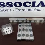 LOTE 149 - 10 NÍVEIS DE ALUMÍNIO. (NO ESTADO) ATENÇÃO! FAZER A VISITAÇÃO ANTES DE ARREMATAR, NÃO SABEMOS SE FUNCIONA. LEILÃO NÃO TEM GARANTIA E NEM DEVOLUÇÃO, SUJEITO A POSSÍVEIS AVARIAS VISÍVEIS/OCULTAS E/OU AUSÊNCIA DE COMPONENTES.