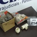 LOTE 214 - 01 LOTE COM VÁRIOS TÊ MISTURADOR E UNIÕES CPVC MEDIDAS DIVERSAS. (NO ESTADO) ATENÇÃO! FAZER A VISITAÇÃO ANTES DE ARREMATAR, NÃO SABEMOS SE FUNCIONA. LEILÃO NÃO TEM GARANTIA E NEM DEVOLUÇÃO, SUJEITO A POSSÍVEIS AVARIAS VISÍVEIS/OCULTAS E/OU AUSÊNCIA DE COMPONENTES.