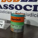 LOTE 191 - 01 LATA DE TINTA ESMALTE DE 3,6L NA COR BRILHANTE TABACO MARCA SUVINIL. (NO ESTADO) ATENÇÃO! FAZER A VISITAÇÃO ANTES DE ARREMATAR, NÃO SABEMOS SE FUNCIONA. LEILÃO NÃO TEM GARANTIA E NEM DEVOLUÇÃO, SUJEITO A POSSÍVEIS AVARIAS VISÍVEIS/OCULTAS E/OU AUSÊNCIA DE COMPONENTES.