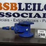 LOTE 288 - 01 VÁLVULA GLOBO. (NO ESTADO) ATENÇÃO! FAZER A VISITAÇÃO ANTES DE ARREMATAR, NÃO SABEMOS SE FUNCIONA, LEILÃO NÃO TEM GARANTIA E NEM DEVOLUÇÃO, SUJEITO A POSSÍVEIS AVARIAS VISÍVEIS/OCULTAS E/OU AUSÊNCIA DE COMPONENTES.
