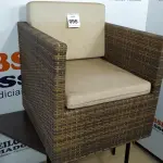 LOTE 095 - 01 POLTRONA DE JARDIM. (NO ESTADO EM QUE SE ENCONTRA. SUJEITO A AVARIAS OCULTAS/VISÍVEIS.) BF8657E