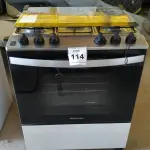 LOTE 114 - 01 FOGÃO 05 BOCAS BRASTEMP BIVOLT. (NO ESTADO EM QUE SE ENCONTRA. SUJEITO A AVARIAS OCULTAS/VISÍVEIS.)  AV9842K