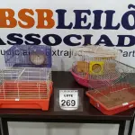 LOTE 269 - 04 GAIOLAS PARA HAMSTER. (NO ESTADO) ATENÇÃO! FAZER A VISITAÇÃO ANTES DE ARREMATAR, NÃO SABEMOS SE FUNCIONA, LEILÃO NÃO TEM GARANTIA E NEM DEVOLUÇÃO, SUJEITO A POSSÍVEIS AVARIAS VISÍVEIS/OCULTAS E/OU AUSÊNCIA DE COMPONENTES.