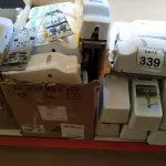 LOTE 339 - 01 LOTE COM GRANDE QUANTIDADE DE DISPENSER PARA SABÃO.(NO ESTADO) ATENÇÃO! FAZER A VISITAÇÃO ANTES DE ARREMATAR, NÃO SABEMOS SE FUNCIONA. LEILÃO NÃO TEM GARANTIA E NEM DEVOLUÇÃO, SUJEITO A POSSÍVEIS AVARIAS VISÍVEIS/OCULTAS E/OU AUSÊNCIA DE COMPONENTES.