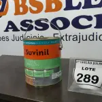 LOTE 289 - 01 LATA DE TINTA ESMALTE DE 3,6L NA COR BRILHANTE PLATINA MARCA SUVINIL. (NO ESTADO) ATENÇÃO! FAZER A VISITAÇÃO ANTES DE ARREMATAR, NÃO SABEMOS SE FUNCIONA. LEILÃO NÃO TEM GARANTIA E NEM DEVOLUÇÃO, SUJEITO A POSSÍVEIS AVARIAS VISÍVEIS/OCULTAS E/OU AUSÊNCIA DE COMPONENTES.