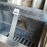 LOTE 402 - 01 COIFA EM INOX. (NO ESTADO) ATENÇÃO! FAZER A VISITAÇÃO ANTES DE ARREMATAR, NÃO SABEMOS SE FUNCIONA. LEILÃO NÃO TEM GARANTIA E NEM DEVOLUÇÃO, SUJEITO A POSSÍVEIS AVARIAS VISÍVEIS/OCULTAS E/OU AUSÊNCIA DE COMPONENTES.