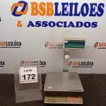 LOTE 172 - 01 BALANÇA MAX 6KG. (NO ESTADO) ATENÇÃO! FAZER A VISITAÇÃO ANTES DE ARREMATAR, NÃO SABEMOS SE FUNCIONA, LEILÃO NÃO TEM GARANTIA E NEM DEVOLUÇÃO, SUJEITO A POSSÍVEIS AVARIAS VISÍVEIS/OCULTAS E/OU AUSÊNCIA DE COMPONENTES.
