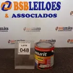 LOTE 048 - 04 LATAS DE ESMALTE SINTÉTICO DE 900ML NA COR BRILHANTE AZUL FRANÇA MARCA GLASURIT. (NO ESTADO) ATENÇÃO! FAZER A VISITAÇÃO ANTES DE ARREMATAR, NÃO SABEMOS SE FUNCIONA, LEILÃO NÃO TEM GARANTIA E NEM DEVOLUÇÃO, SUJEITO A POSSÍVEIS AVARIAS VISÍVEIS/OCULTAS E/OU AUSÊNCIA DE COMPONENTES.