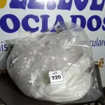 LOTE 220 -  01 SACO COM CORTINAS. (NO ESTADO EM QUE SE ENCONTRA. SUJEITO A AVARIAS OCULTAS/VISÍVEIS.)  