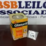 LOTE 079 - 01 LATA DE TINTA ACRÍLICA 18L NA COR FOSCO PALHA MARCA GLASURIT. (NO ESTADO) ATENÇÃO! FAZER A VISITAÇÃO ANTES DE ARREMATAR, NÃO SABEMOS SE FUNCIONA, LEILÃO NÃO TEM GARANTIA E NEM DEVOLUÇÃO, SUJEITO A POSSÍVEIS AVARIAS VISÍVEIS/OCULTAS E/OU AUSÊNCIA DE COMPONENTES.