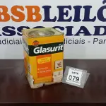 LOTE 079 - 01 LATA DE TINTA ACRÍLICA 18L NA COR FOSCO PALHA MARCA GLASURIT. (NO ESTADO) ATENÇÃO! FAZER A VISITAÇÃO ANTES DE ARREMATAR, NÃO SABEMOS SE FUNCIONA, LEILÃO NÃO TEM GARANTIA E NEM DEVOLUÇÃO, SUJEITO A POSSÍVEIS AVARIAS VISÍVEIS/OCULTAS E/OU AUSÊNCIA DE COMPONENTES.