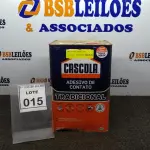 LOTE 015 - 01 LATA DE COLA CONTATO COM 14KG MARCA CASACOLA. (NO ESTADO) ATENÇÃO! FAZER A VISITAÇÃO ANTES DE ARREMATAR, NÃO SABEMOS SE FUNCIONA, LEILÃO NÃO TEM GARANTIA E NEM DEVOLUÇÃO, SUJEITO A POSSÍVEIS AVARIAS VISÍVEIS/OCULTAS E/OU AUSÊNCIA DE COMPONENTES.