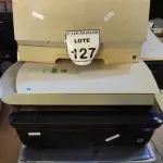 LOTE 127 - 04 IMPRESSORAS E 01 SCANNER DE MARCAS E MODELOS DIVERSOS. (NO ESTADO) ATENÇÃO! FAZER A VISITAÇÃO ANTES DE ARREMATAR, NÃO SABEMOS SE FUNCIONA, LEILÃO NÃO TEM GARANTIA E NEM DEVOLUÇÃO, SUJEITO A POSSÍVEIS AVARIAS VISÍVEIS/OCULTAS E/OU AUSÊNCIA DE COMPONENTES.