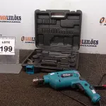 LOTE 199 - 01 FURADEIRA PHILCO FORCE COM MALETA. (NO ESTADO) ATENÇÃO! FAZER A VISITAÇÃO ANTES DE ARREMATAR, NÃO SABEMOS SE FUNCIONA, LEILÃO NÃO TEM GARANTIA E NEM DEVOLUÇÃO, SUJEITO A POSSÍVEIS AVARIAS VISÍVEIS/OCULTAS E/OU AUSÊNCIA DE COMPONENTES.