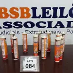 LOTE 084 - 12 BISNAGAS DE SELANTE SILICONE COM 260G MARCA PRODERSIL. (NO ESTADO) ATENÇÃO! FAZER A VISITAÇÃO ANTES DE ARREMATAR, NÃO SABEMOS SE FUNCIONA, LEILÃO NÃO TEM GARANTIA E NEM DEVOLUÇÃO, SUJEITO A POSSÍVEIS AVARIAS VISÍVEIS/OCULTAS E/OU AUSÊNCIA DE COMPONENTES.