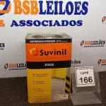 LOTE 166 - 01 LATA DE TINTA PARA PISOS 18L NA COR FOSCO CONCRETO MARCA SUVINIL. (NO ESTADO) ATENÇÃO! FAZER A VISITAÇÃO ANTES DE ARREMATAR, NÃO SABEMOS SE FUNCIONA, LEILÃO NÃO TEM GARANTIA E NEM DEVOLUÇÃO, SUJEITO A POSSÍVEIS AVARIAS VISÍVEIS/OCULTAS E/OU AUSÊNCIA DE COMPONENTES.