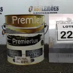LOTE 226 - 01 LATA DE ESMALTE SINTÉTICO PREMIERLUX DE 3,6L NA COR CINZA MÉDIO MARCA PREMIER. (NO ESTADO) ATENÇÃO! FAZER A VISITAÇÃO ANTES DE ARREMATAR, NÃO SABEMOS SE FUNCIONA, LEILÃO NÃO TEM GARANTIA E NEM DEVOLUÇÃO, SUJEITO A POSSÍVEIS AVARIAS VISÍVEIS/OCULTAS E/OU AUSÊNCIA DE COMPONENTES.