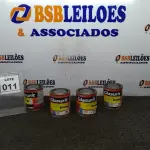 LOTE 011 - 04 LATAS DE ESMALTE SINTÉTICO DE 900ML CORES VARIADAS MARCA GLASURIT. (NO ESTADO) ATENÇÃO! FAZER A VISITAÇÃO ANTES DE ARREMATAR, NÃO SABEMOS SE FUNCIONA, LEILÃO NÃO TEM GARANTIA E NEM DEVOLUÇÃO, SUJEITO A POSSÍVEIS AVARIAS VISÍVEIS/OCULTAS E/OU AUSÊNCIA DE COMPONENTES.