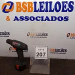 LOTE 207 - 01 PARAFUSADEIRA GSR 7,2-1 MARCA BOSCH. (NO ESTADO) ATENÇÃO! FAZER A VISITAÇÃO ANTES DE ARREMATAR, NÃO SABEMOS SE FUNCIONA, LEILÃO NÃO TEM GARANTIA E NEM DEVOLUÇÃO, SUJEITO A POSSÍVEIS AVARIAS VISÍVEIS/OCULTAS E/OU AUSÊNCIA DE COMPONENTES.