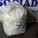LOTE 183 -  01 SACO COM CORTINAS. (NO ESTADO EM QUE SE ENCONTRA. SUJEITO A AVARIAS OCULTAS/VISÍVEIS.)  