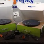 LOTE 061 - 02 APARELHOS DE AUDIOCONFERÊNCIA MARCA INTELBRAS. (NO ESTADO) ATENÇÃO! FAZER A VISITAÇÃO ANTES DE ARREMATAR, NÃO SABEMOS SE FUNCIONA, LEILÃO NÃO TEM GARANTIA E NEM DEVOLUÇÃO, SUJEITO A POSSÍVEIS AVARIAS VISÍVEIS/OCULTAS E/OU AUSÊNCIA DE COMPONENTES.