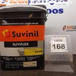 LOTE 168 - 01 BALDE DE IMPERMEABILIZANTE PARA PAREDE EXTERNA SUVIFLEX 18L. (NO ESTADO) ATENÇÃO! FAZER A VISITAÇÃO ANTES DE ARREMATAR, NÃO SABEMOS SE FUNCIONA, LEILÃO NÃO TEM GARANTIA E NEM DEVOLUÇÃO, SUJEITO A POSSÍVEIS AVARIAS VISÍVEIS/OCULTAS E/OU AUSÊNCIA DE COMPONENTES.