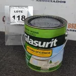 LOTE 118 - 01 LATA DE ACRÍLICO FOSCO 3,6L NA COR FOSCO EQUILÍBRIO MARCA GLASURIT. (NO ESTADO) ATENÇÃO! FAZER A VISITAÇÃO ANTES DE ARREMATAR, NÃO SABEMOS SE FUNCIONA, LEILÃO NÃO TEM GARANTIA E NEM DEVOLUÇÃO, SUJEITO A POSSÍVEIS AVARIAS VISÍVEIS/OCULTAS E/OU AUSÊNCIA DE COMPONENTES.