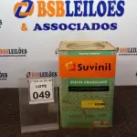 LOTE 049 - 01 LATA DE TEXTURATTO PREMIUM 26KG NA COR EFEITO GRANULADO PALHA MARCA SUVINIL. (NO ESTADO) ATENÇÃO! FAZER A VISITAÇÃO ANTES DE ARREMATAR, NÃO SABEMOS SE FUNCIONA, LEILÃO NÃO TEM GARANTIA E NEM DEVOLUÇÃO, SUJEITO A POSSÍVEIS AVARIAS VISÍVEIS/OCULTAS E/OU AUSÊNCIA DE COMPONENTES.