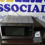 LOTE 190 -  01 MICRO-ONDAS PANASONIC 120V. (NO ESTADO EM QUE SE ENCONTRA. SUJEITO A AVARIAS OCULTAS/VISÍVEIS.) AV9731D  