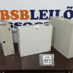 LOTE 077 - 03 QUADROS DE DISTRIBUIÇÃO. (NO ESTADO) ATENÇÃO! FAZER A VISITAÇÃO ANTES DE ARREMATAR, NÃO SABEMOS SE FUNCIONA, LEILÃO NÃO TEM GARANTIA E NEM DEVOLUÇÃO, SUJEITO A POSSÍVEIS AVARIAS VISÍVEIS/OCULTAS E/OU AUSÊNCIA DE COMPONENTES.