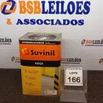 LOTE 166 - 01 LATA DE TINTA PARA PISOS 18L NA COR FOSCO CONCRETO MARCA SUVINIL. (NO ESTADO) ATENÇÃO! FAZER A VISITAÇÃO ANTES DE ARREMATAR, NÃO SABEMOS SE FUNCIONA, LEILÃO NÃO TEM GARANTIA E NEM DEVOLUÇÃO, SUJEITO A POSSÍVEIS AVARIAS VISÍVEIS/OCULTAS E/OU AUSÊNCIA DE COMPONENTES.